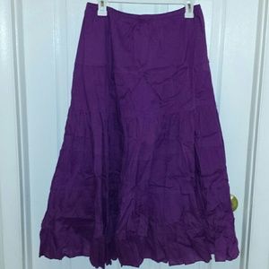Long Flowy Purplish Skirt