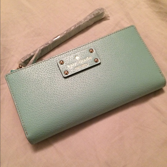 Kate Spade wallet robins egg Wellesley
