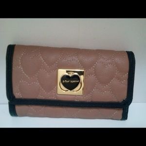 Authentic Betsy Johnson Quilted Heart Wallet