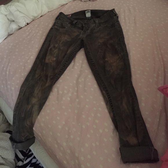 army green and brown pants - Picture 2 of 3