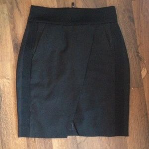 J. Crew Asymmetrical Tuxedo Pencil Skirt
