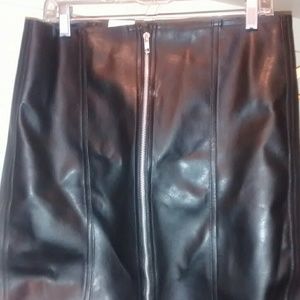 New pleather skirt. Marked as a size 14.