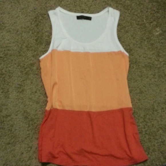 Different colored orange tank top!
