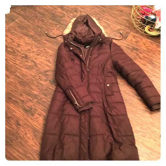 Long brown coat size small