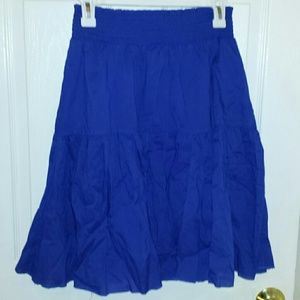 Blue Flowy Skirt