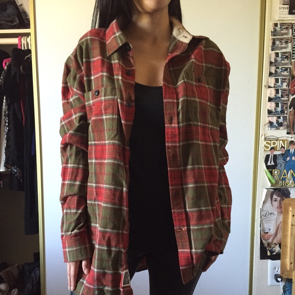Roots Canada oversized flannel
