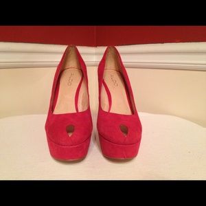 Aldo Red Wedges Size 38 US 8