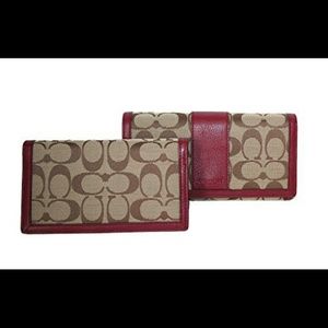 NWT! Authentic Coach Wallet + Checkbook
