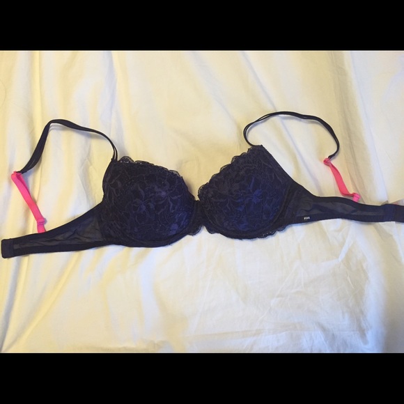 Navy Lace Demi Bra