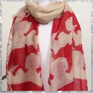 Elephant scarf RESERVED FOR NJACKSON
