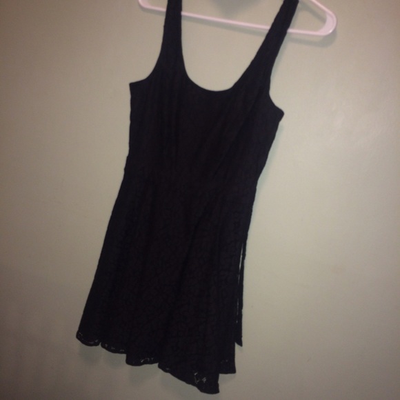 black lace dress
