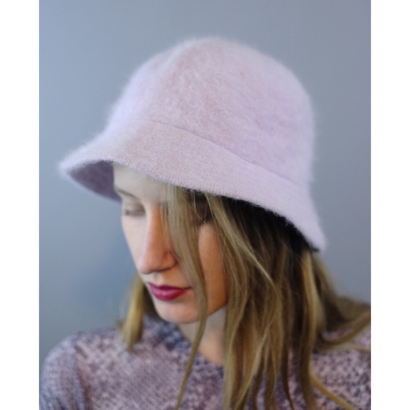 Angora lavender hat - Picture 2 of 2