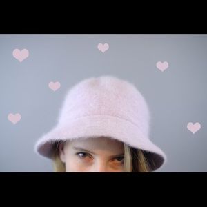 Angora lavender hat