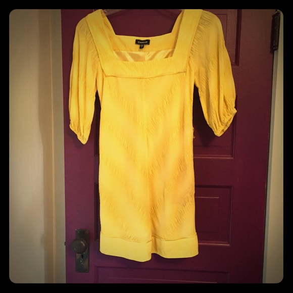 Bebe yellow shift dress