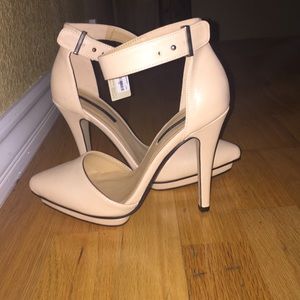 Nude ankle  strap heels