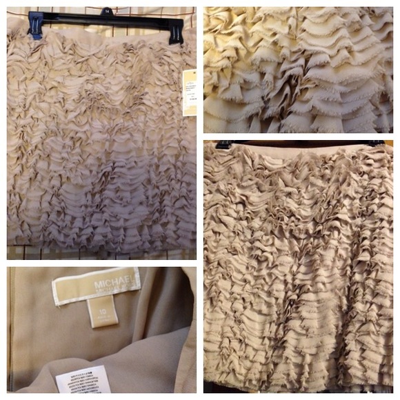 Michael Kors Silk Ruffled Mini