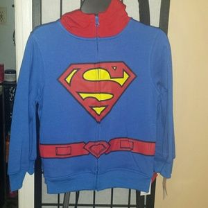 SOLD DC Comics Superman Hooded Sweater Size 7