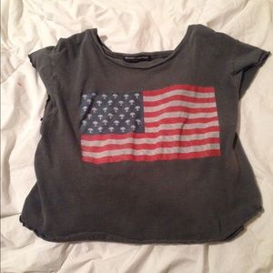 Alien Flag Crop Tee