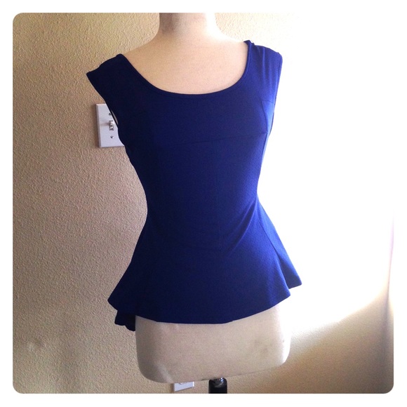 Royal blue peplum top 💙💙💎💎