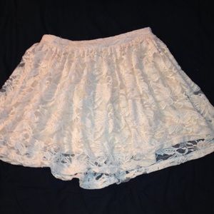 Forever 21 cream skirt