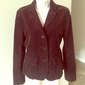 Theory Chocolate brown corduroy jacket