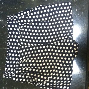 High waisted polka dot shorts