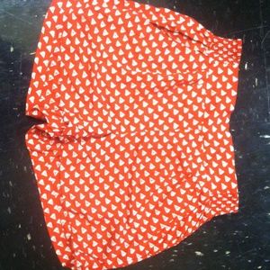 Nautical themed sailboat high waisted shorts