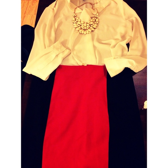 Michael Kors Two Tone Skirt