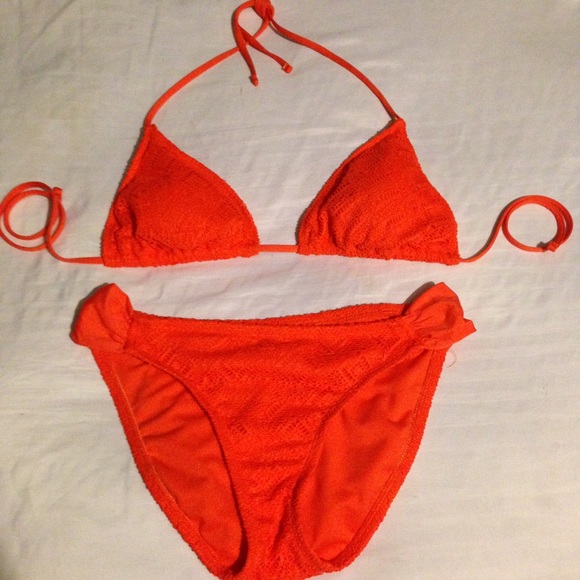 Tangerine Mossimo Knit bikini