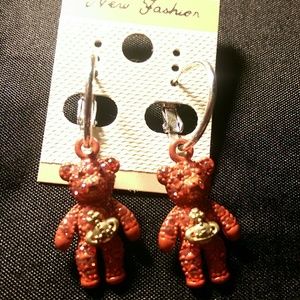 Cute bear ear rings