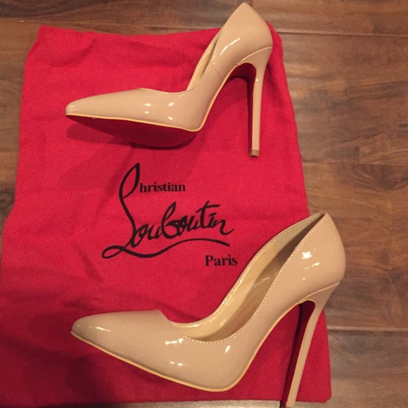 Nude Christian louboutin  inspired pumps