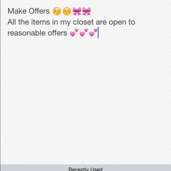 Make Offers 🎀💕😊
