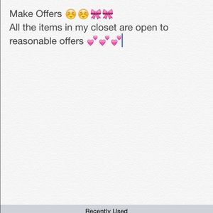 Make Offers 🎀💕😊