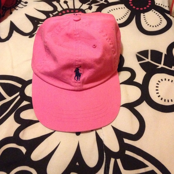 Pink polo hat