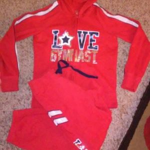 GIRLS.. Zip up sweating & matching sweatpants