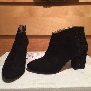 Zara black embellished booties