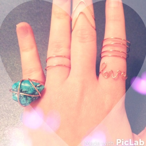 ❤️SALE❤️Love Wire Ring Handmade Made To Order 💗 - Picture 2 of 2