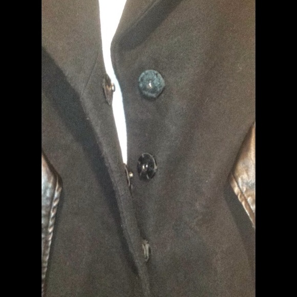 Alfani PeaCoat with Faux Leather Belt - Picture 2 of 4