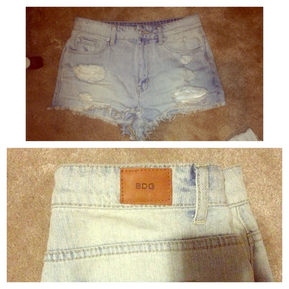 High rise cheeky shorts