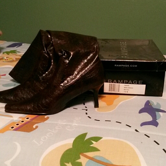 Rampage Croco Boots with box! Brand new!