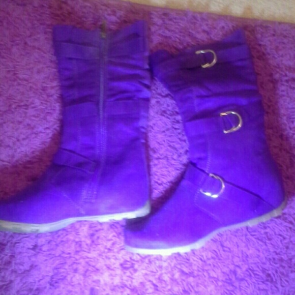 Purple boots