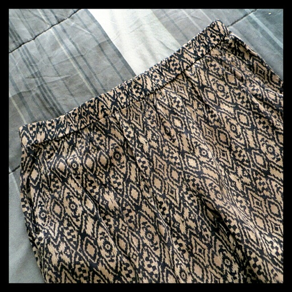 Aztec print harem pants