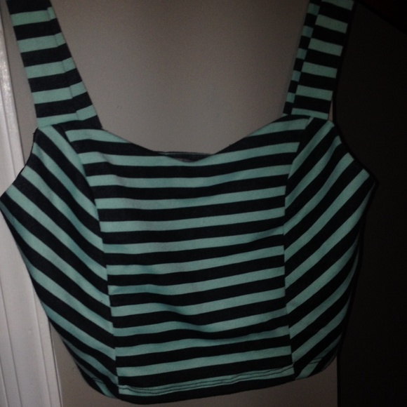 Open back crop top