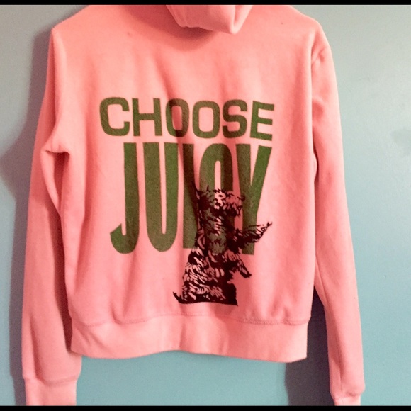 Juicy Couture Pink + Green Hoodie