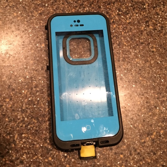 iPhone 5 light blue lifeproof case