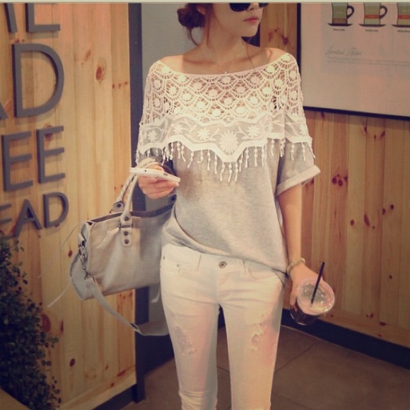 Over oversized blouse