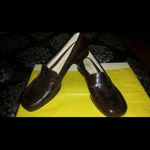Antonio Melanie Chocolate Brown Leather Loafers