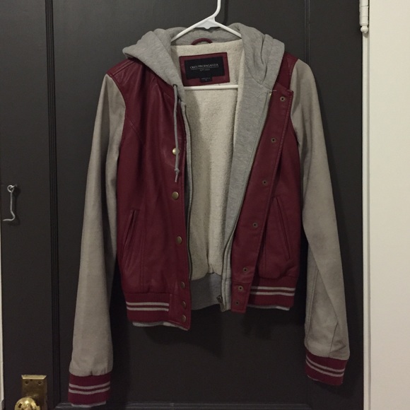 Obey Varsity Leather Jacket