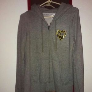 Victorias secret leopard zip up