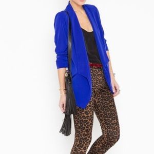 Nasty Gal Lush Blue Blazer. Never worn. NWOT